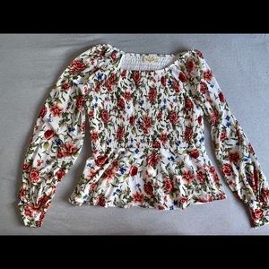 Floral long sleeve blouse